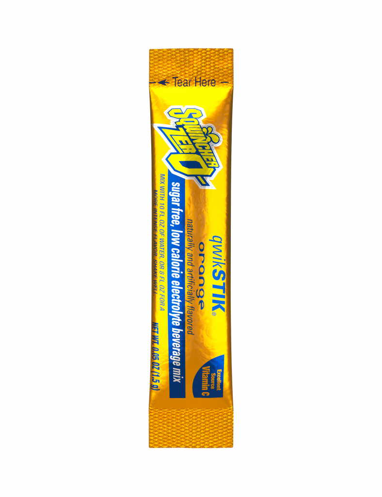 Sqwincher QwikStik® Zero Orange Flavored Powder Stiks - Cooling and First Aid Products